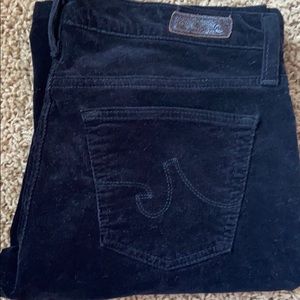 AG Adriano Goldschmied Black Corduroy the Angel 28